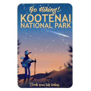 Íman cartaz de viagem de caminhada do parque nacional K