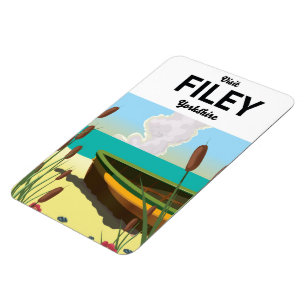 Íman Cartaz de viagem de Filey, Yorkshire à beira-mar