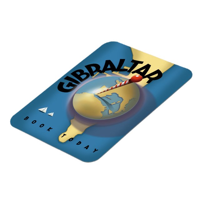 Íman cartaz de viagem de Gibraltar (Left Side)