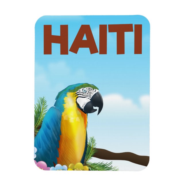 Íman cartaz de viagem do Haiti (Vertical)