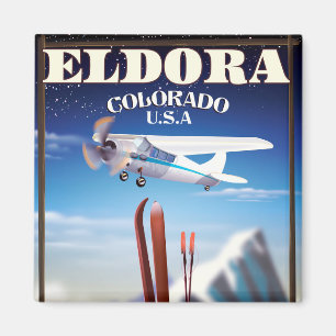 Íman Cartaz de viagem Eldora Colorado.