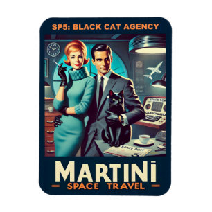 Íman Cartaz de Viagem Espacial Martini SP5: Agência Bla