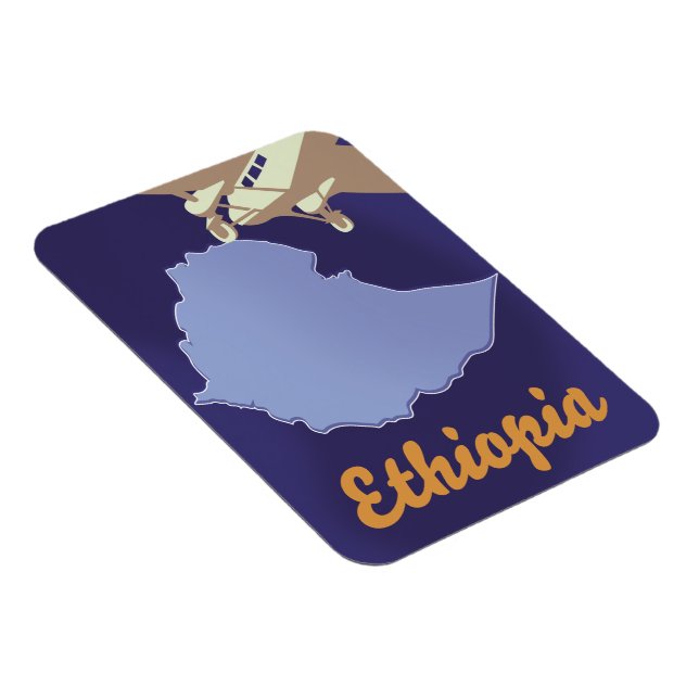 Íman cartaz de viagem Etiópia (Lado Direito)