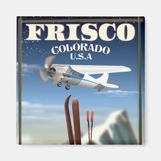 Íman cartaz de viagem Frisco Colorado EUA (Frente)
