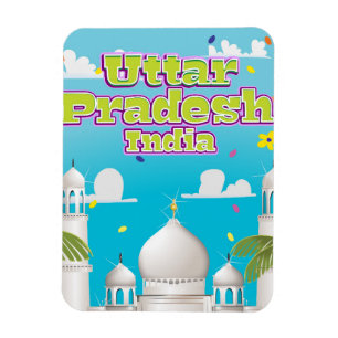 Íman Cartaz de viagem indiano de Uttar Pradesh.