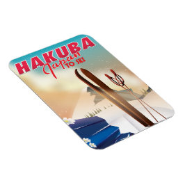 Íman Cartaz de viagem japonês Hakuba.