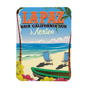 Íman Cartaz de viagem La Paz Baja California Sur México