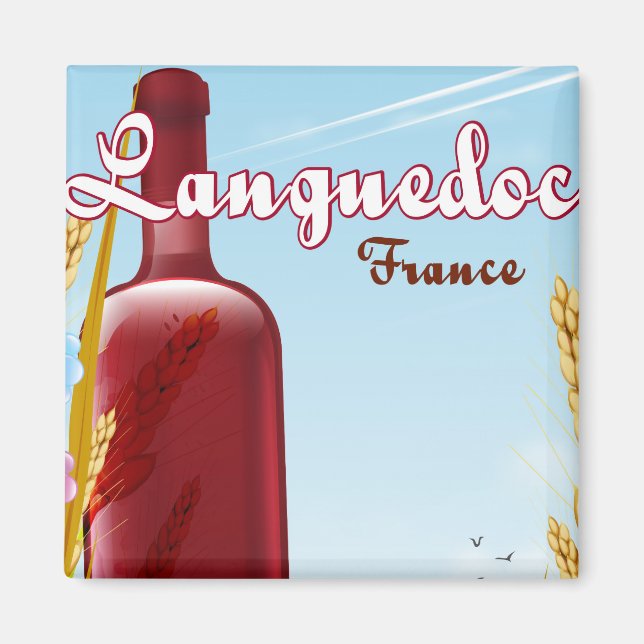 Íman cartaz de viagem Languedoc França (Frente)