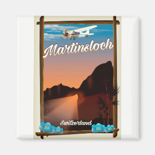 Íman Cartaz de viagem Martinsloch Suíça