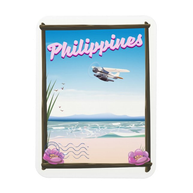 Íman cartaz de viagem para Filipinas (Vertical)