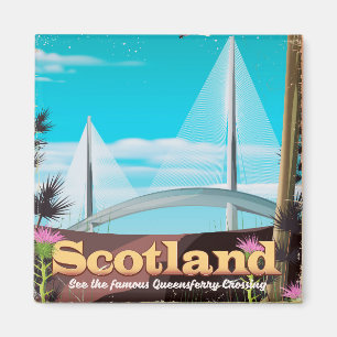Íman cartaz de viagem Scotland Queensferry Crossing