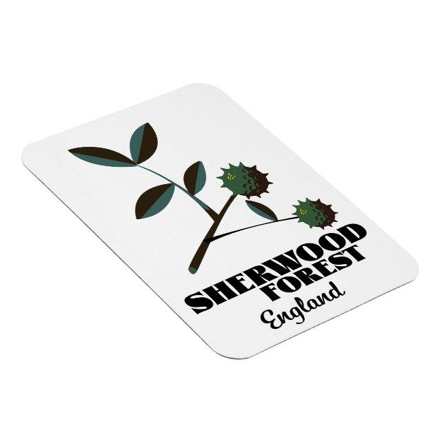 Íman Cartaz de viagem Sherwood Forest Inglaterra (Lado Direito)
