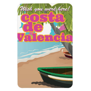 Íman Cartaz de viagem vintage da Costa Blanca