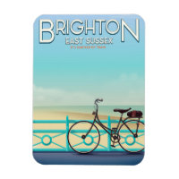 Cartaz de viagem vintage de Brighton, East Sussex.