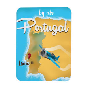 Íman cartaz de viagem vintage Portugal