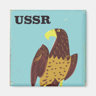 Íman Cartaz de viagem vintage USSR Eagle