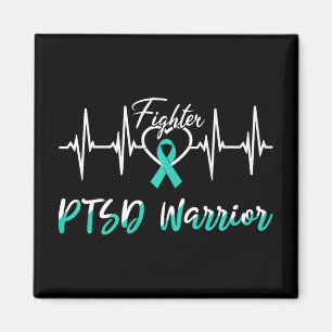 Íman Cartaz do Guerreiro de Sensibilização do Ptsd Luta