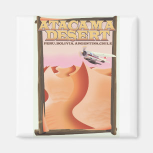 Íman Cartaz do viagem da aventura do deserto de Atacama