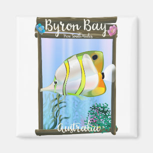 Íman Cartaz do viagem de Austrália da baía de Byron
