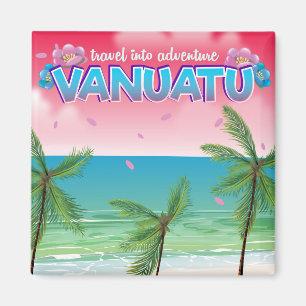 Íman Cartaz do viagem na aventura de Vanuatu "viagem"