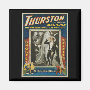 Íman Cartaz Mágico Antigo, Thurston, O Grande Mágico