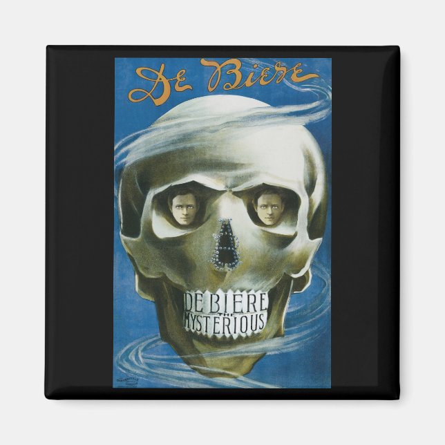 Íman Cartaz Mágico Vintage, De Biere o Misterioso (Frente)