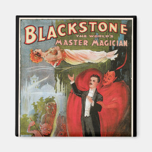 Íman Cartaz Mágico Vintage, Grande Mágico Blackstone