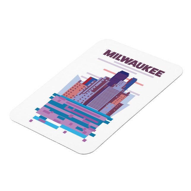 Íman Cartaz Milwaukee Travel (Left Side)