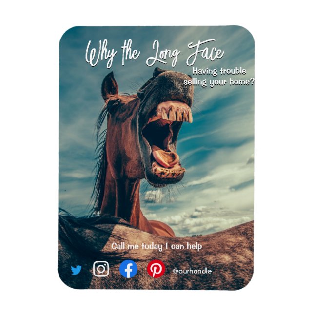 Íman cartaz postal de propriedades engraçadas (Vertical)