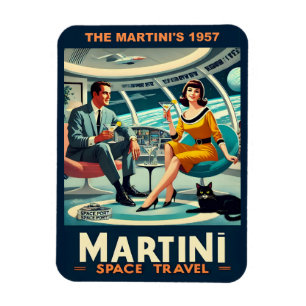 Íman Cartazes de Viagens Espaciais da Martini de 1957