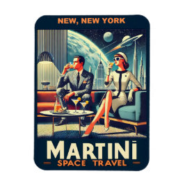 Íman Cartazes de Viagens Espaciais Martini Novos, Nova 