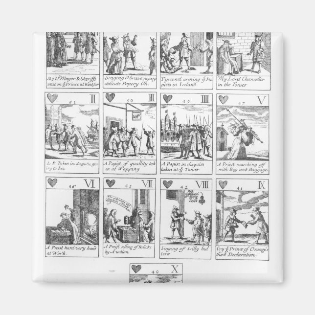 Íman Cartões anticatólicos comemorando (Frente)