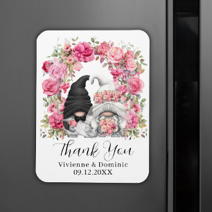 Íman Cartões de agradecimentos de Casamento Gnome das F