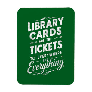 Íman Cartões De Biblioteca São Os Bilhetes Para Todos O