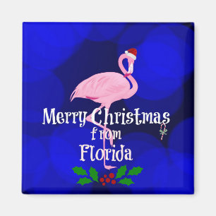 Íman Cartões de natal da Florida dos Papais noeis Flam
