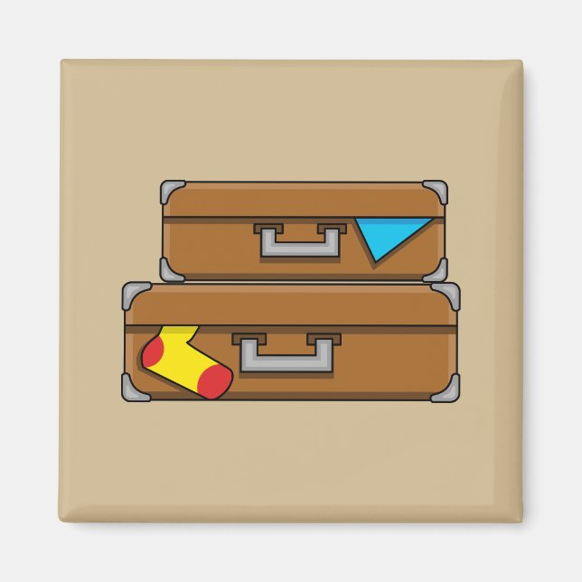 Íman Cartografia Bagagem (Frente)