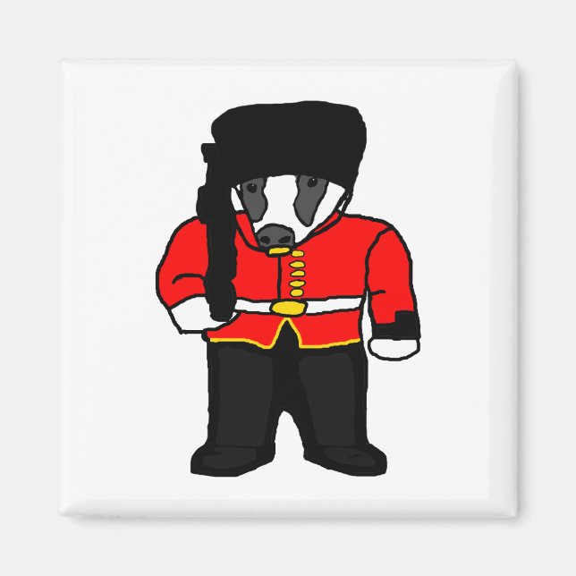 Íman Cartografia de Badger Beefeater, Guarda Real Britâ (Frente)