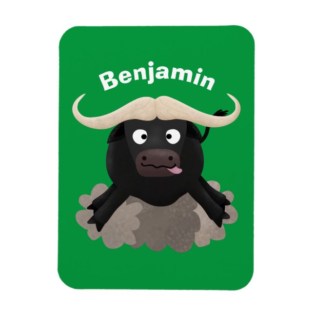 Íman Cartografia de búfalo com água corrente (Vertical)