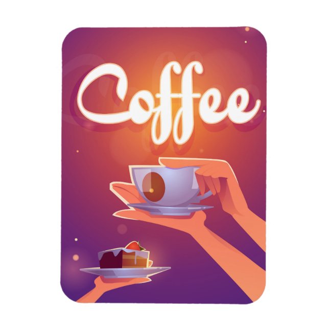 Íman Cartografia de café (Vertical)