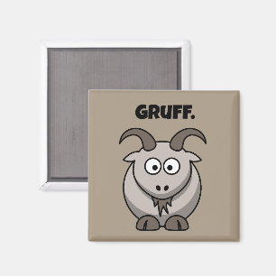 Íman Cartografia de Cinza Gruff Goat Funny Fairy