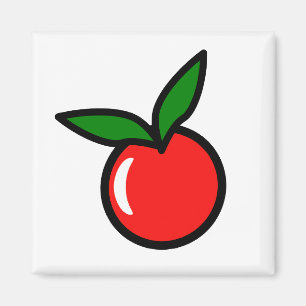 Íman Cartografia de Fruta Vermelha de Cereja de Maçã Be