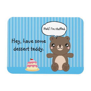 Íman Cartografia de ursinho kawaii engraçada piada de 