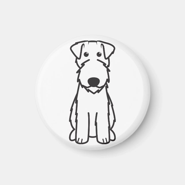Íman Cartografia do Cão de Terrier azul Kerry (Frente)