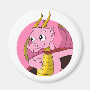 Íman Cartografia do dragão rosa