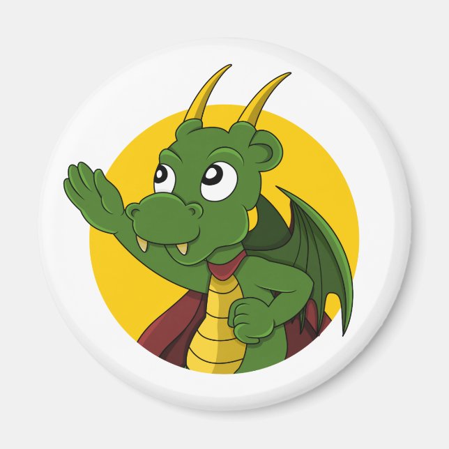 Íman Cartografia do dragão verde (Frente)