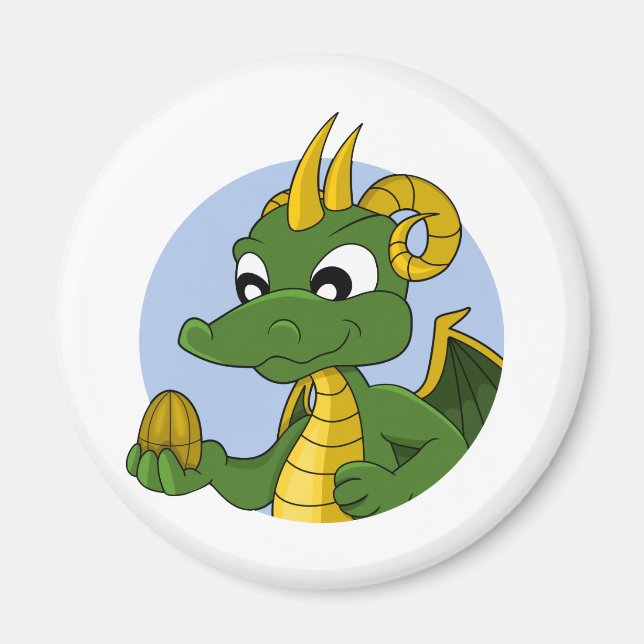 Íman Cartografia do dragão verde (Frente)