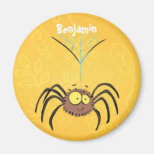 Íman Cartografia engraçada e fofa da aranha