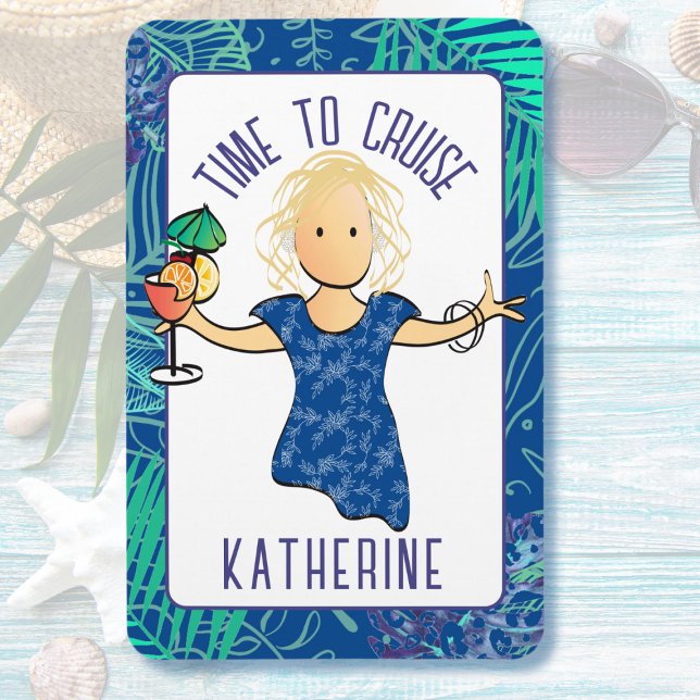 Íman Cartografia engraçada para sua porta de cruzeiro d (Criador carregado)