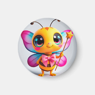 Íman Cartoon Adorable Bee Fairy Character
