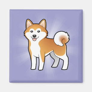 Íman Cartoon Akita Inu / Shiba Inu